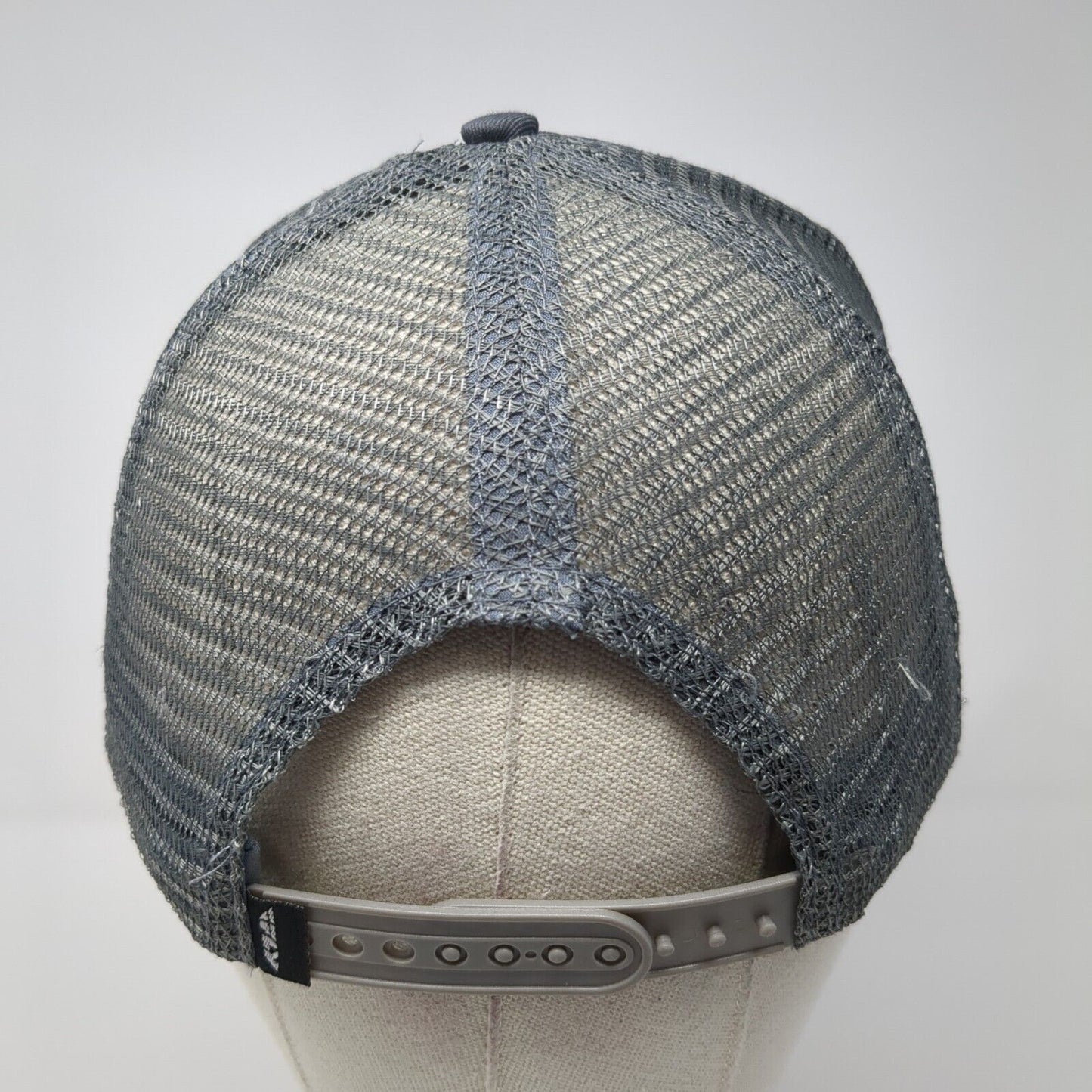 Fly Racing Snapback Mesh Back Trucker Hat Gray One Size Embroidered