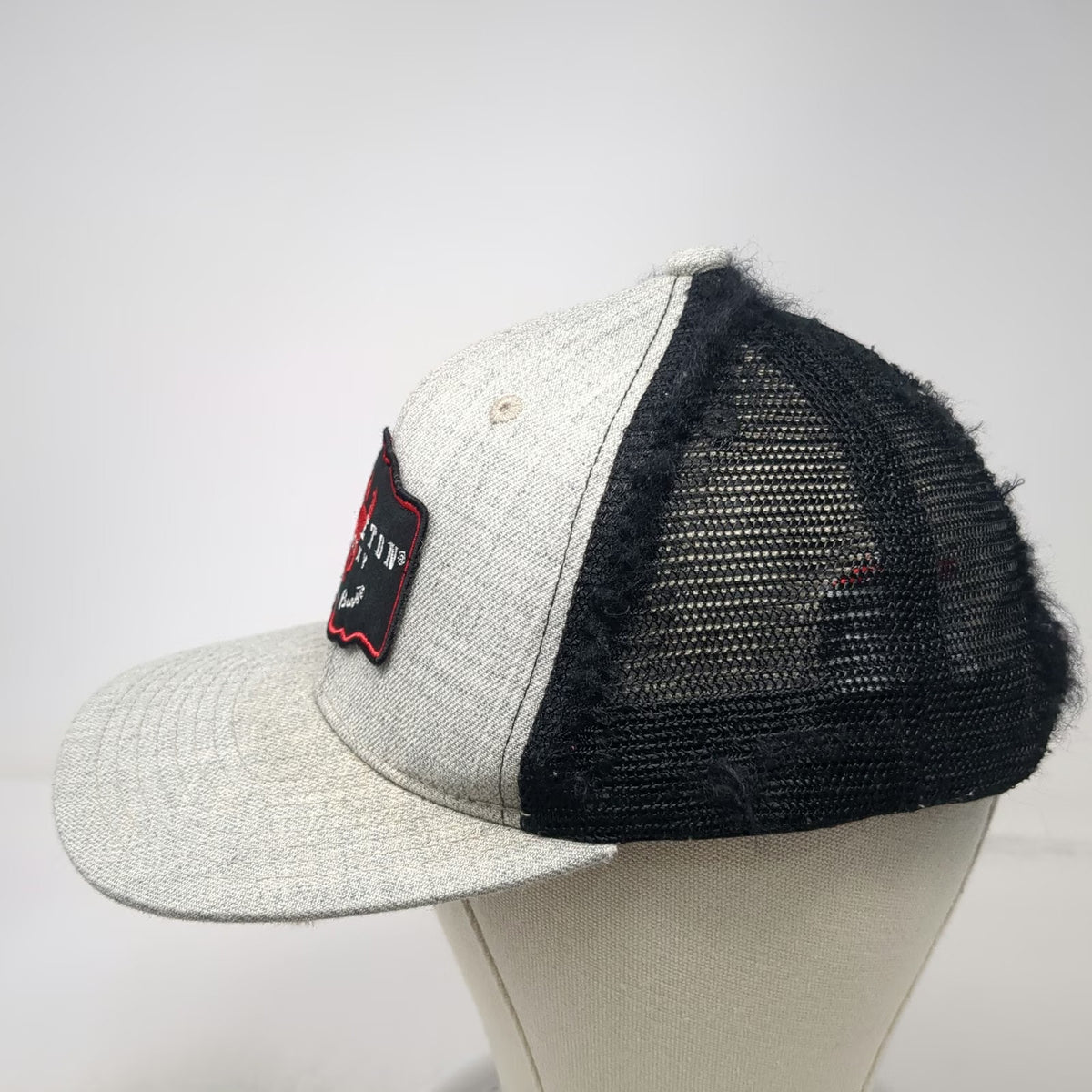 Pendleton Whisky Trucker Hat Gray One Size Let'er Buck Mesh Snapback Acme Logo