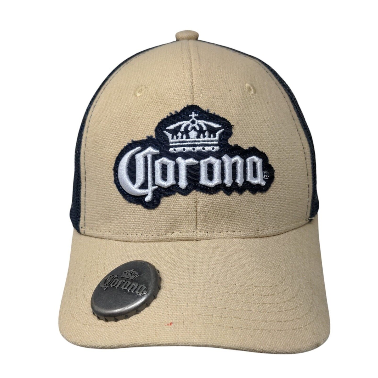 Corona Snapback Mesh Back Trucker Hat Multi One Size Bottle Opener