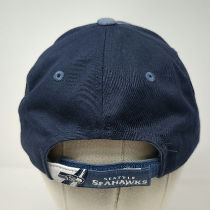 Seattle Seahawks NFL Reebok Blue One Size Cap Gray White Side Stripes Logo Hat