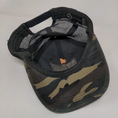 American Flag Snapback Trucker Hat Camouflage OS Mesh Back Patriotic H3 Headwear