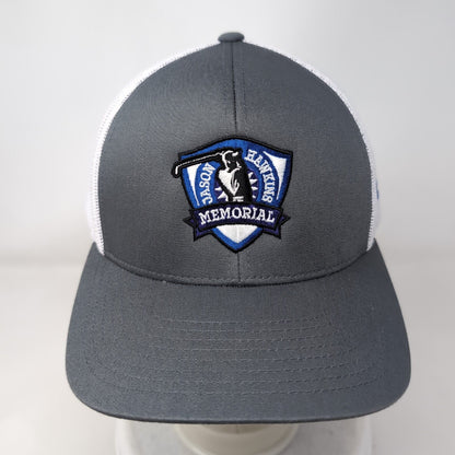 Jason Hawkins Memorial Snapback Trucker Hat Gray OS Mesh Back Bronco Motors