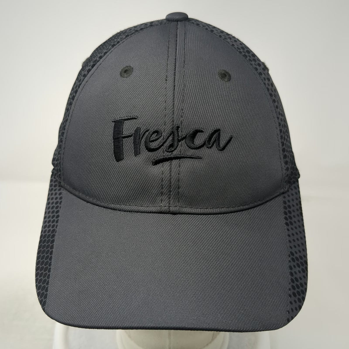 Sport-Tek Baseball Cap Gray One Size Fresca Soda Embroidery Hexagon Pattern Hat