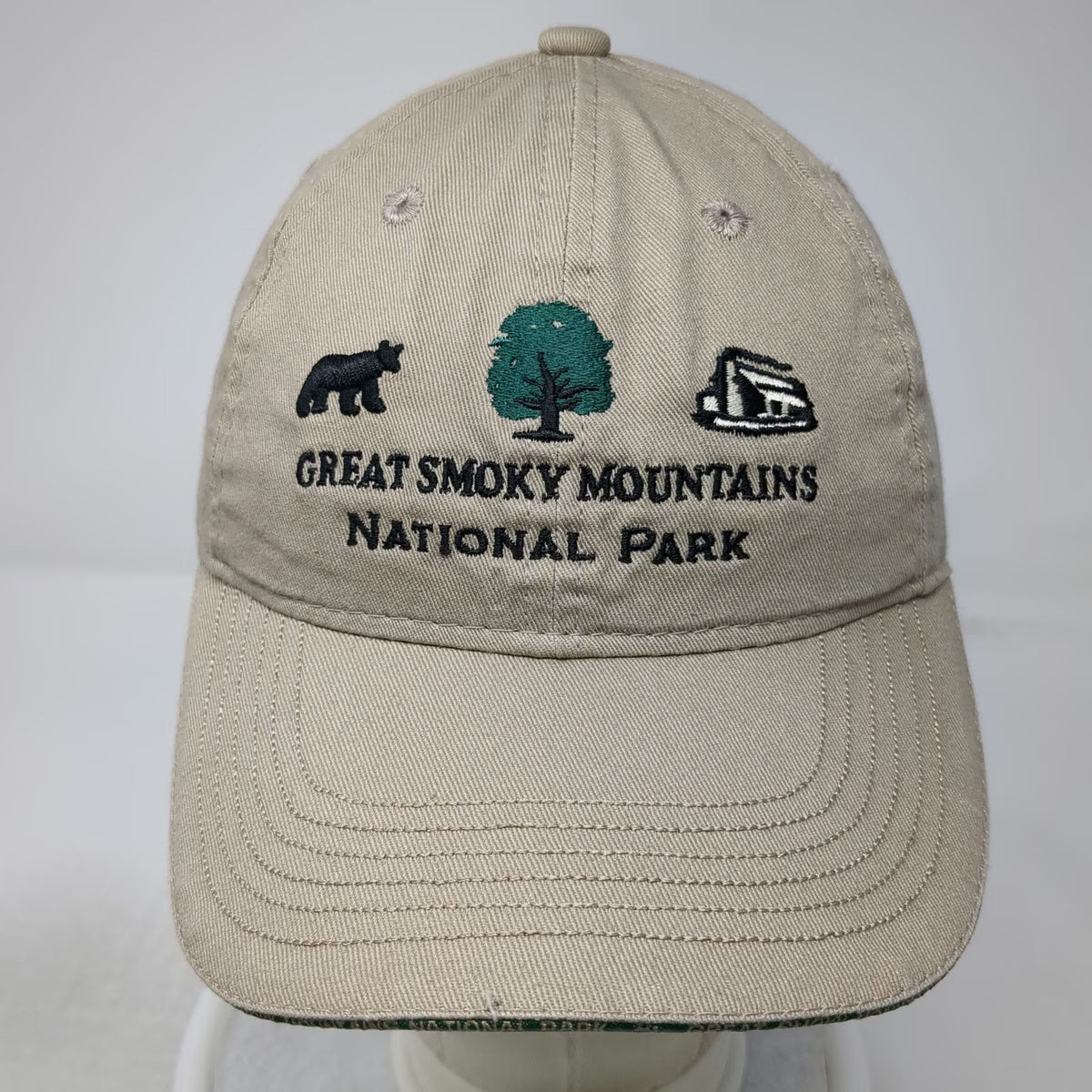 Great Smoky Mountains Association Baseball Cap Beige One Size National Park Hat