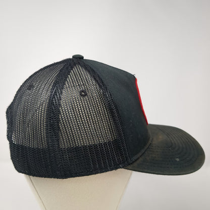 Otto Trucker Hat Black One Size Salmon River Brewery McCall Idaho Mesh Snapback