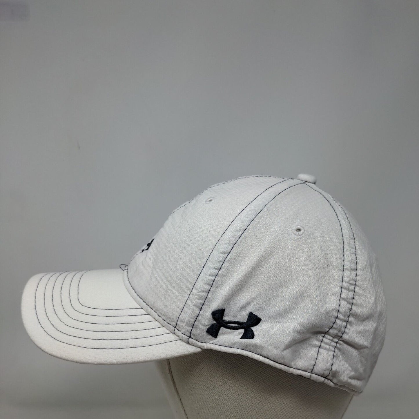 Under Armour Strapback Hat White One Size Adjustable Embroidered 6 Panel