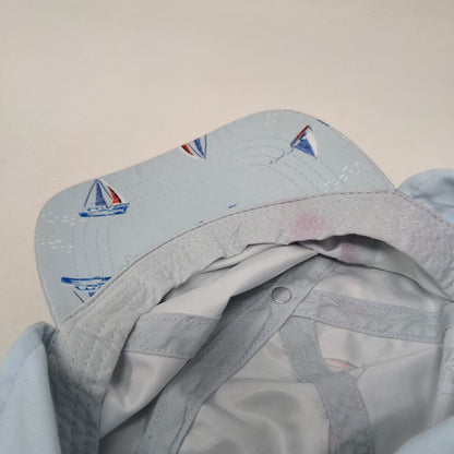 Unbranded Cap Sun Hat Blue One Size Sailboat Neck Flap Outdoor