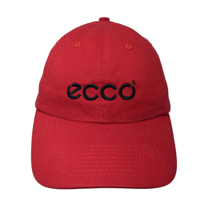 ecco World Class Slideback Baseball Cap Red OS Adjustable Embroidered Fersten