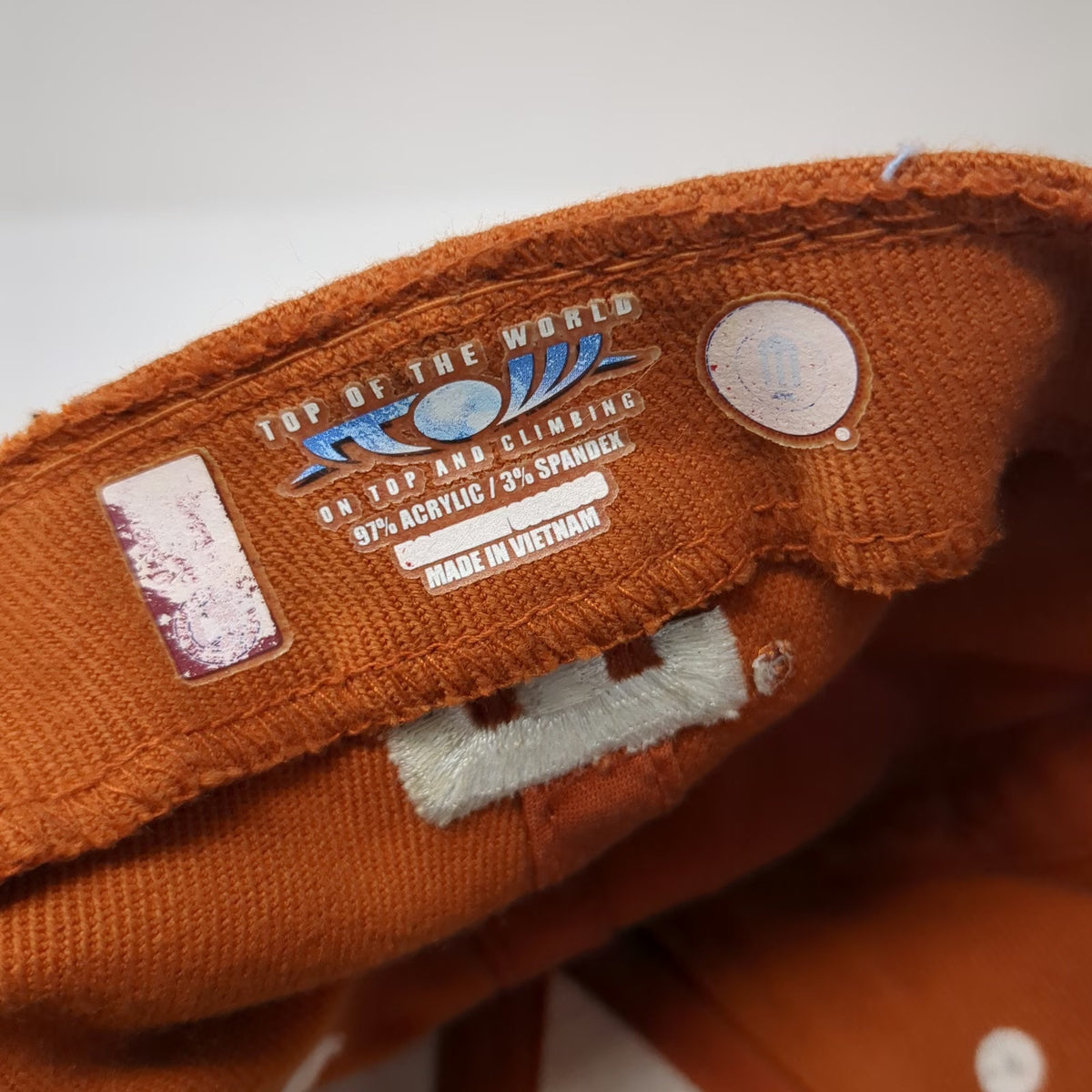 Top of the World Texas Longhorns NCAA Baseball Cap Brown OS Stretch Fit Hat