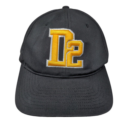 D2 Snapback Hat Black Medium-Large Embroidered Richardson Pro 212