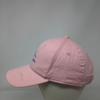 Inhale Exhale Swim Strapback Hat Pink One Size Embroidered George