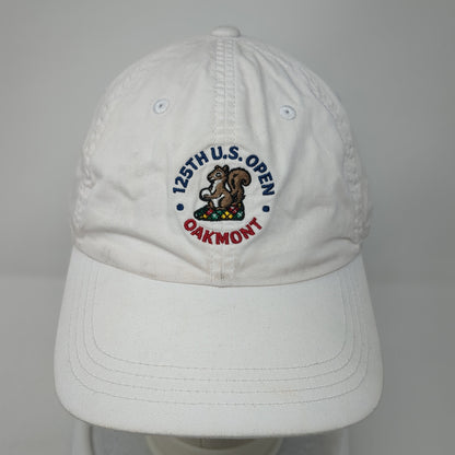 125th U.S. Open Oakmont Strapback Hat White One Size USGA Member Ahead
