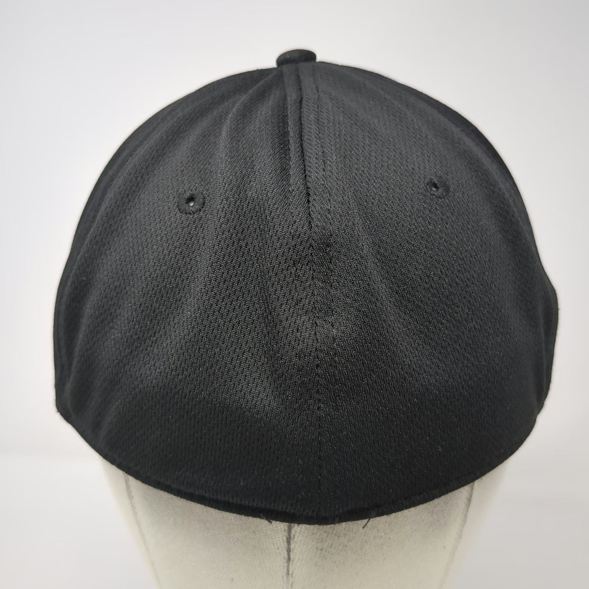 Pine Valley Baseball Cap Black XL Mesh Fitted Pine Tree Logo Hat Embroidered