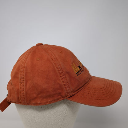 My Outdoor TV Slideback Baseball Cap Orange One Size Adjustable Embroidered