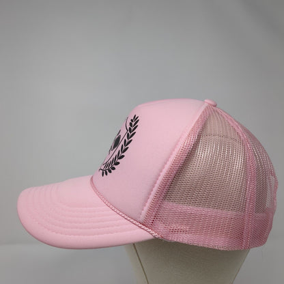 Pickleball Snapback Trucker Hat Pink One Size Adjustable Mesh Back Rope Otto