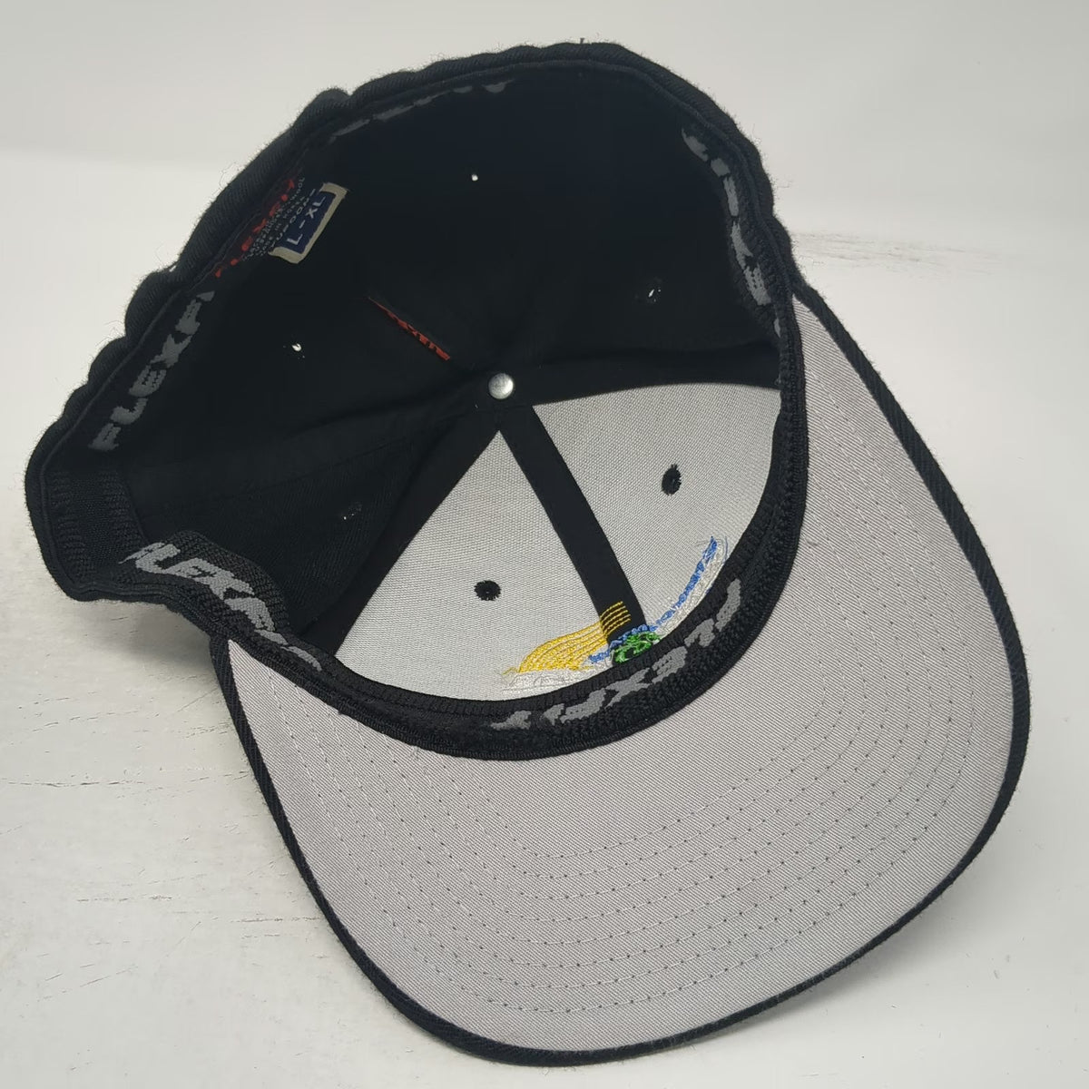 Flexfit Baseball Cap Black XL Intermountain Wind & Solar Logo Hat Embroidered