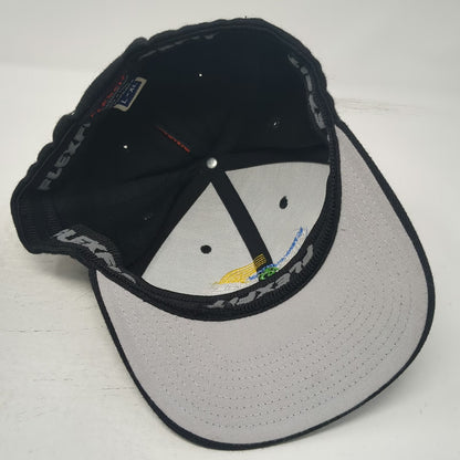 Flexfit Baseball Cap Black XL Intermountain Wind & Solar Logo Hat Embroidered