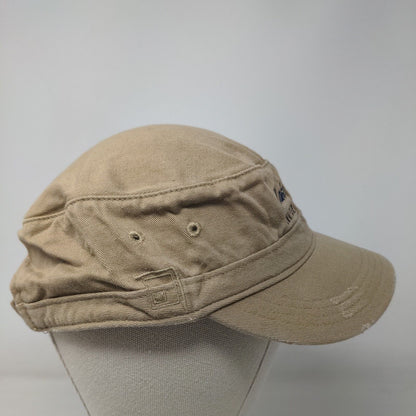 Lake Apopka Natural Gas District Strapback Cadet Army Cap Hat Tan One Size