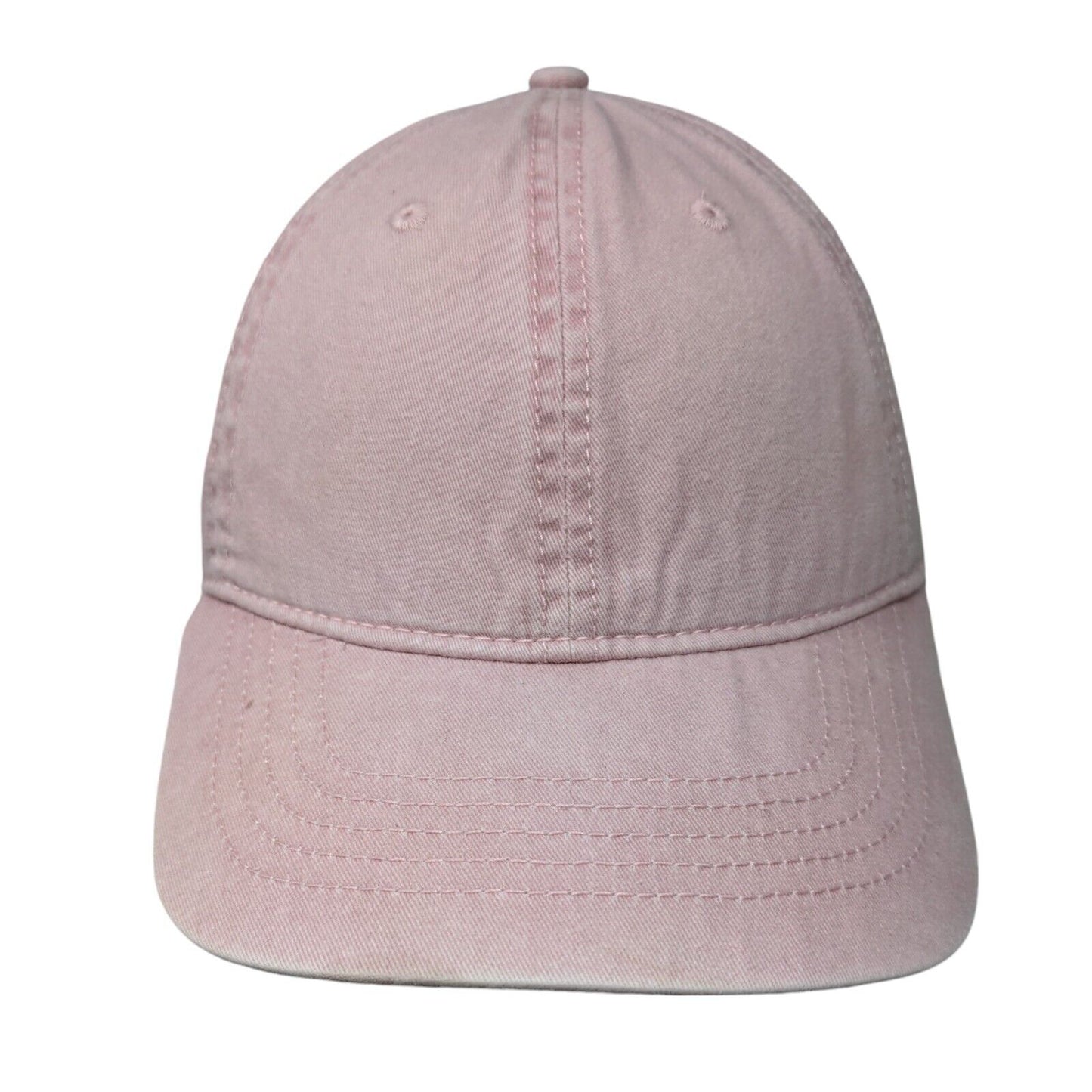 Unbranded Slideback Hat Pink OSFM Adjustable Vented Holes 6 Panel Blank