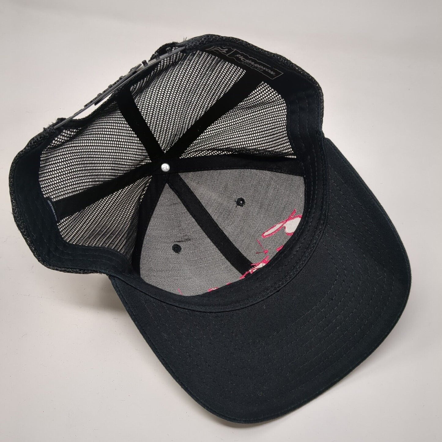 Bite Me Snapback Trucker Hat Black OSFA Adjustable Mesh Back Richardson