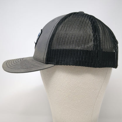 Richardson Trucker Hat Gray OSFM Elite Fleet Melton Driver Mesh Back Snapback