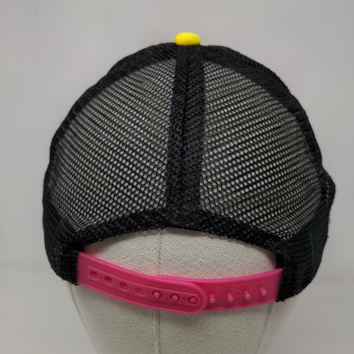 Unbranded Girl's Snapback Mesh Back Hat Multicolor Smiley Face Sparkly