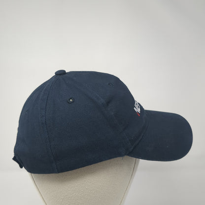 Newsmax Strapback Baseball Cap Blue One Size Adjustable Embroidered 6 Panel