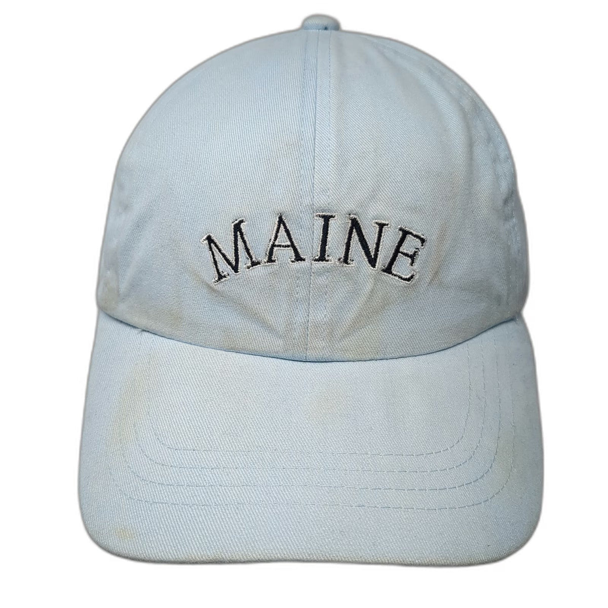 Maine Scene Inc Baseball Cap Blue OSFM Vacationland Cotton Slideback Moose Hat