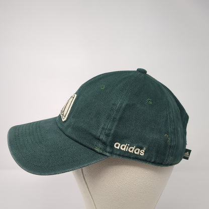 Adidas Strapback Baseball Cap Green One Size Adjustable Embroidered 6 Panel
