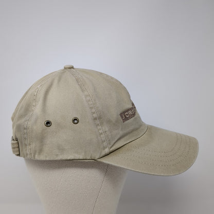 J Crist Gallery Slideback Hat Beige One Size Adjustable Port & Company
