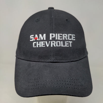 Sam Pierce Chevrolet Men's Strapback Hat Black Size OSFM Embroidered Logo Cotton