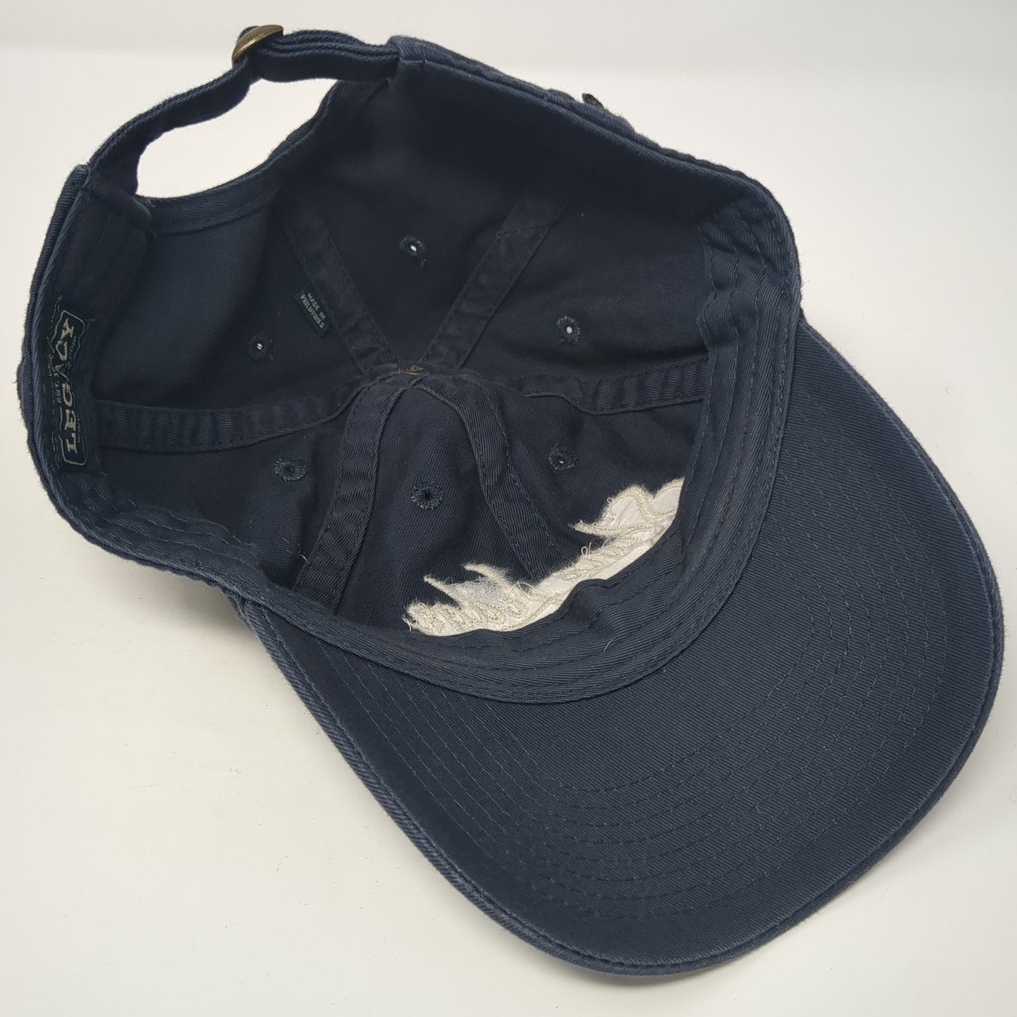 Shore Lodge Slideback Hat Blue One Size McCall Idaho Legacy 6 Panel