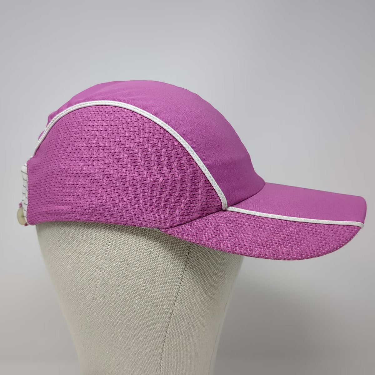 Brooks Pink Baseball Cap One Size Running Hat Mesh Side Panels Performance Fit