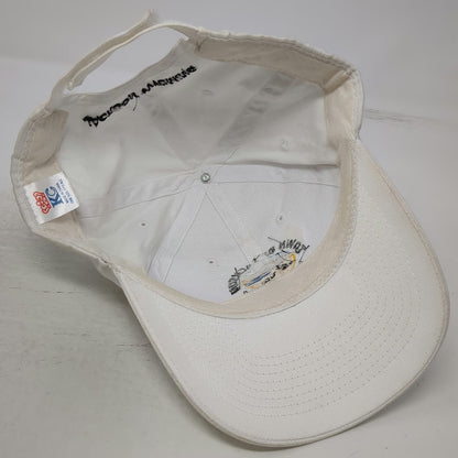 KC Baseball Cap White One Size Jackson Wyoming Elk Mountain Strapback Hat Logo