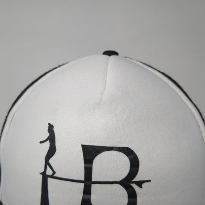 Huntington Beach Snapback Rope Trucker Hat Black One Size Mesh Back