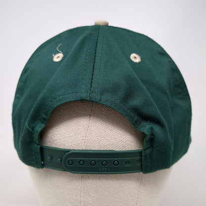 OTTO Snapback Hat Green One Size Angel Vineyards Arroyo Grande Two Tone Beige