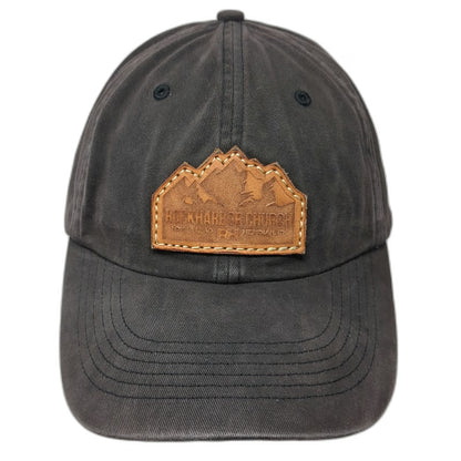 Richardson Baseball Cap Black One Size Rockharbor Church Leather Patch Hat Idaho