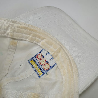 Legacy Baseball Cap White One Size Anguilla Straw Hat Restaurant Destination