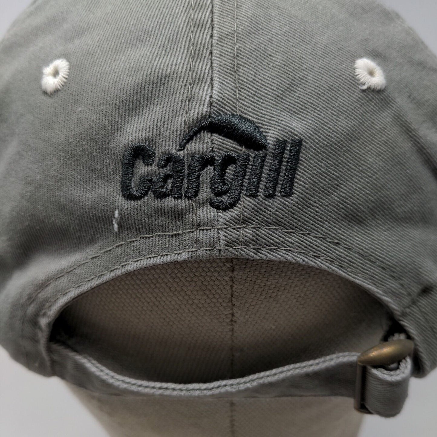 Cargill Men's Slideback Hat Gray Embroidered Logo Retro Styling