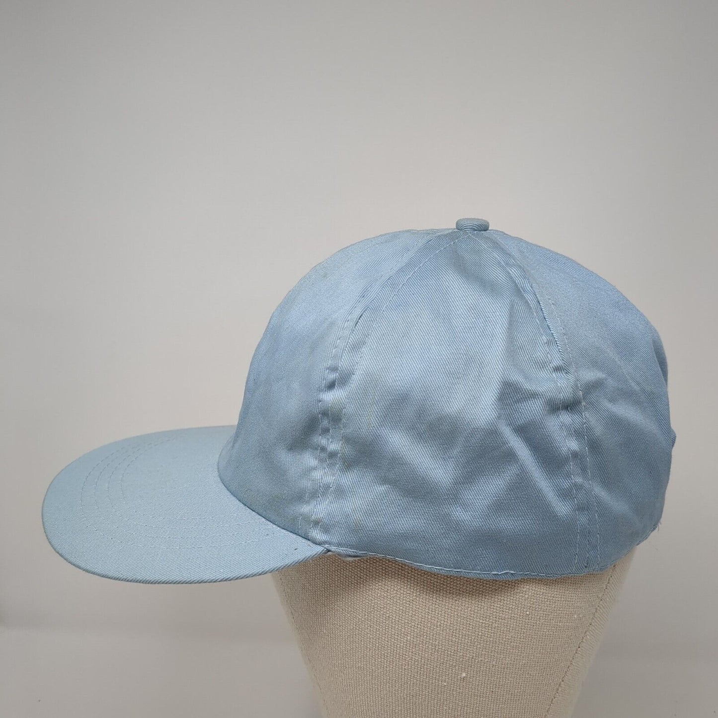 Unbranded Strapback Hat Blue One Size Stretch Lightweight 6 Panel Blank