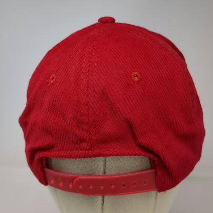 Ama Pro Trucker Red Hat One Size Rope Brim Corduroy Celebrate Idaho Centennial