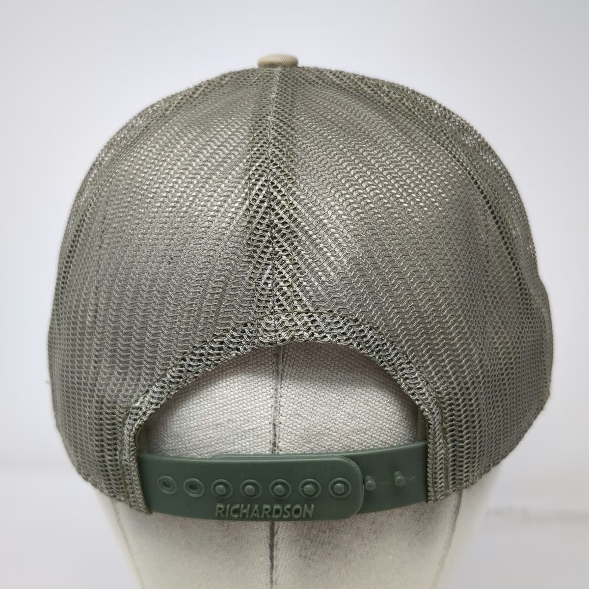 Richardson Trucker Hat Beige Green One Size 7 Panel Churchill Equipment Horse