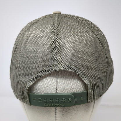 Richardson Trucker Hat Beige Green One Size 7 Panel Churchill Equipment Horse