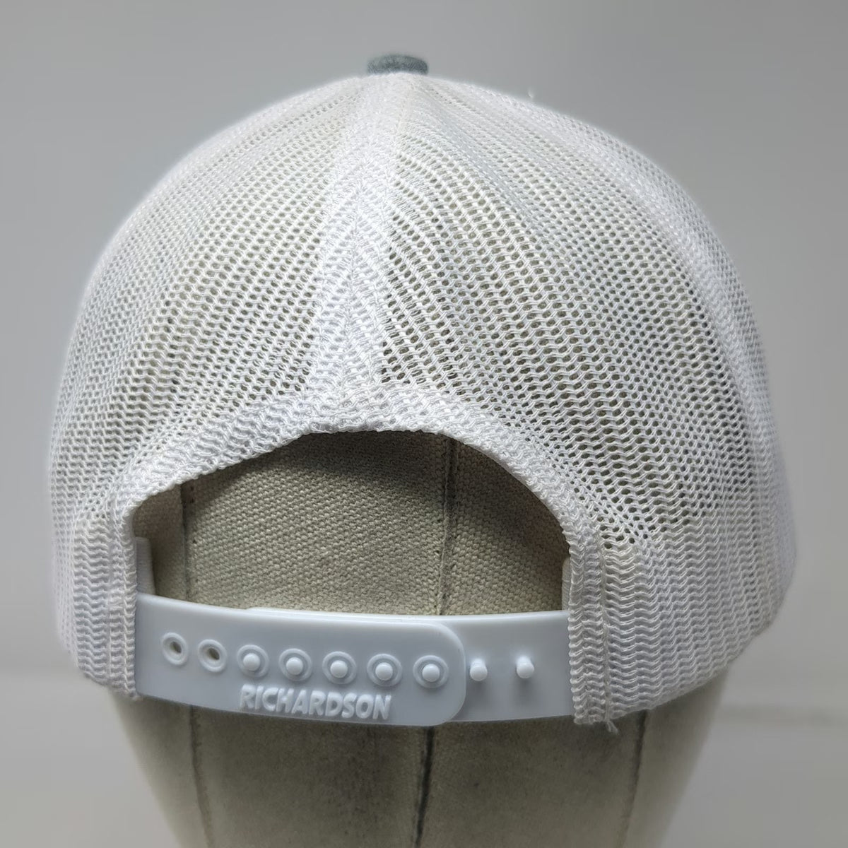Richardson Trucker Hat Black Gray White One Size Ferris Logo Mesh Back Snapback