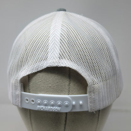 Richardson Trucker Hat Black Gray White One Size Ferris Logo Mesh Back Snapback