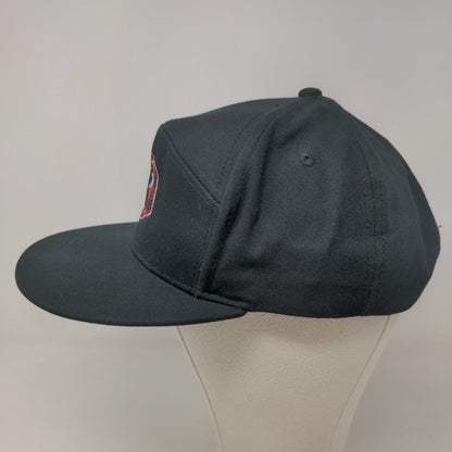 Unbranded Men's Snapback Hat Black Embroidered Gorilla Plaid Logo Cotton