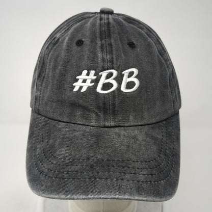 #BB Slideback Hat Gray One Size Adjustable Embroidered Vent Holes