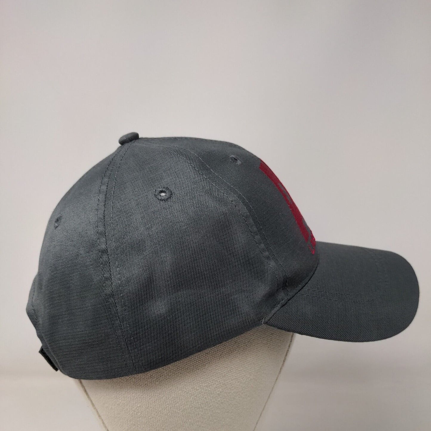 AK Last Frontier Strapback Hat Gray One Size Adjustable Embroidered