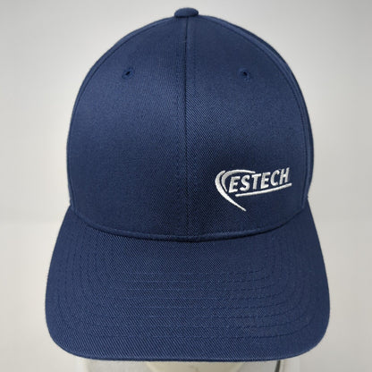 ESTECH Fitted Hat Blue L/XL Flexfit Lightweight Embroidered Port Authority