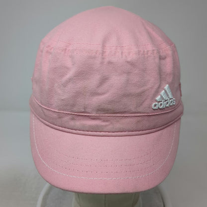 Adidas Army Cap Pink One Size Hat Cotton Logo Side Grommet Flat Top Sport